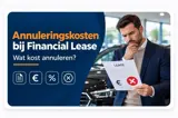 ondernemer in een auto showroom die twijfelt naar een leaseofferte kijkt